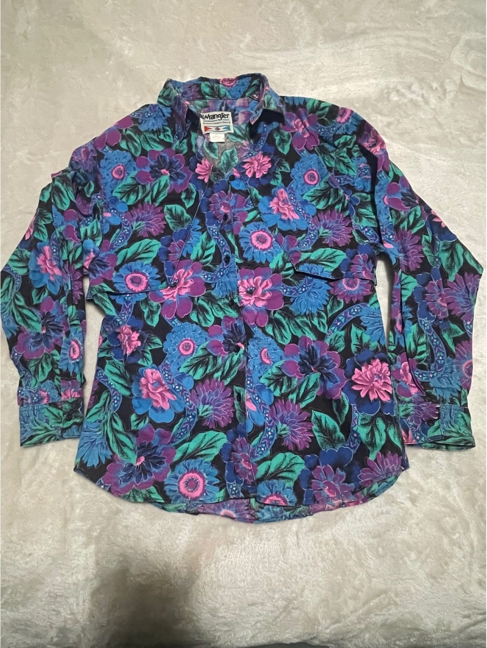 Wrangler Authentic Western Apparel Floral Button-Up Shirt